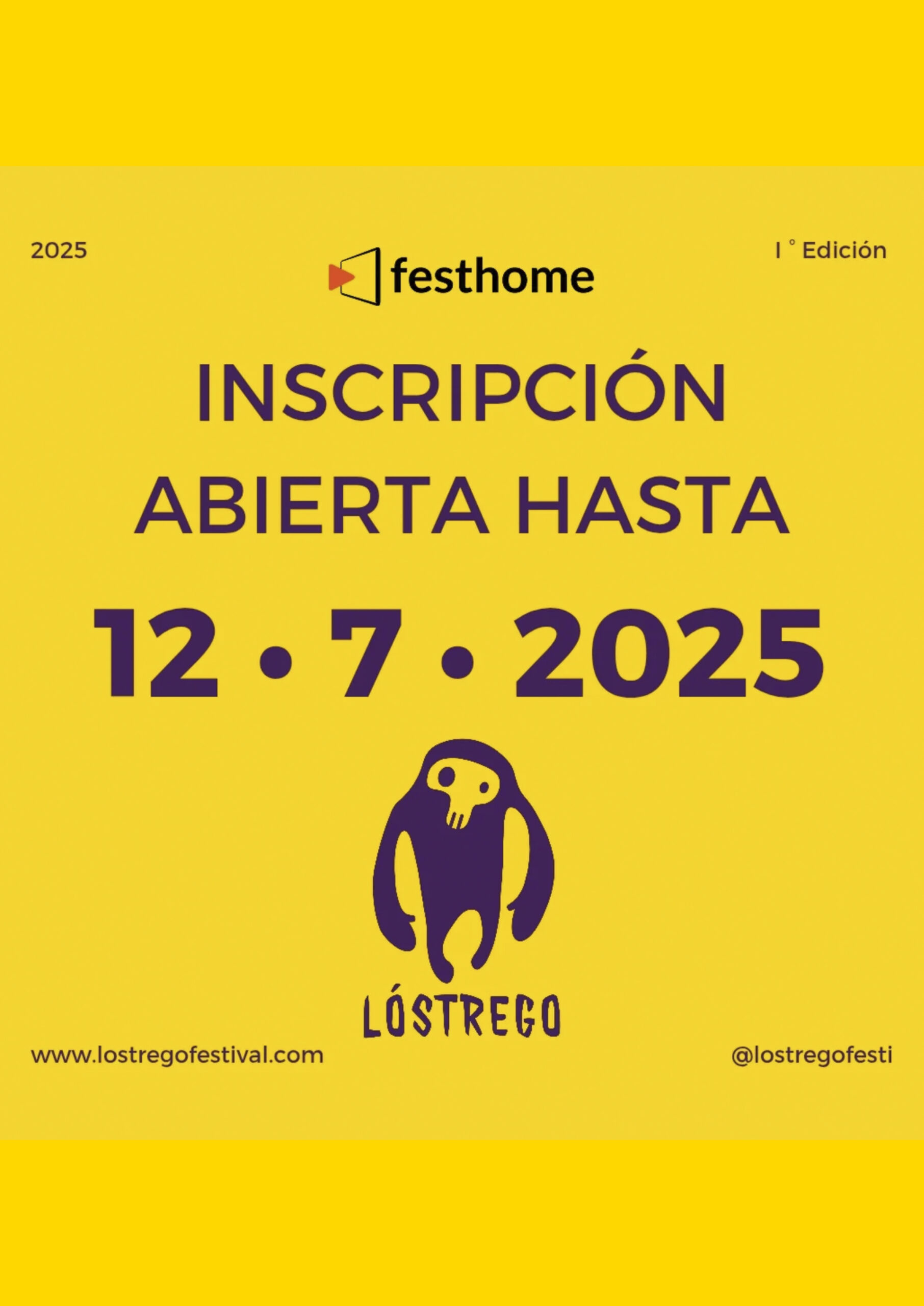 Sección oficial de cortos. Plazo abierto.